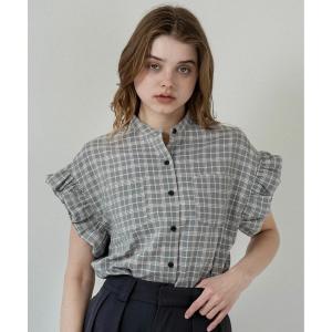 band collar balloon sleeve tops / バンドカラーバルーンスリーブトップス レディース