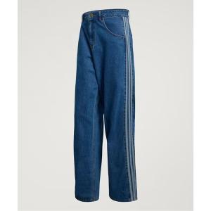 ワイドパンツ ジーンズ adidas/アディダス FIREBIRD ADICOLOR ウォッシュ加工トラック デニムパンツ メンズ レディース