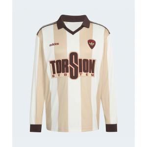 tシャツ adidas/アディダス Britcore Jersey ジャージ ロングスリーブTシャツ 襟付き ゲームシャツ ユニフォーム風ロンT メンズ レディース