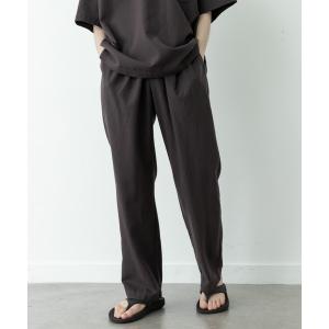 パンツ 接触冷感リネン混テーパードパンツ メンズ
