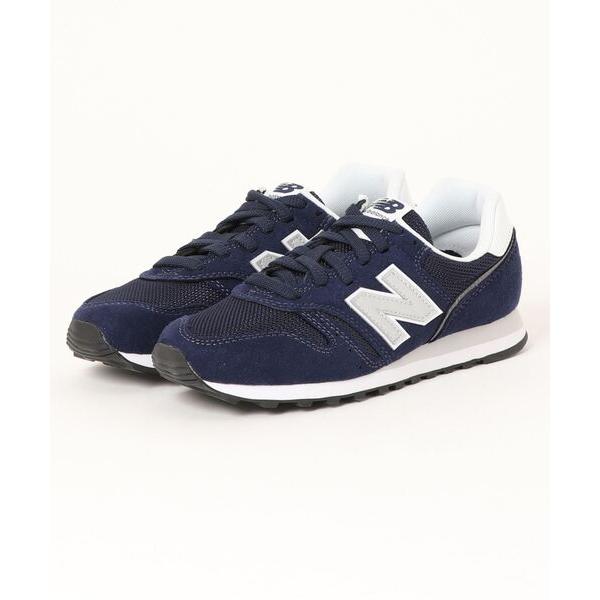 「New Balance」 ローカットスニーカー 24cm ネイビー レディース