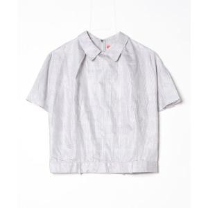 「mintdesigns」 半袖ブラウス MEDIUM グレー レディース