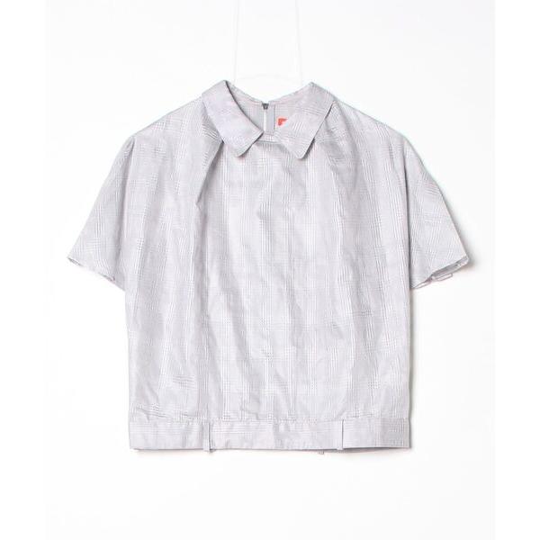 「mintdesigns」 半袖ブラウス MEDIUM グレー レディース