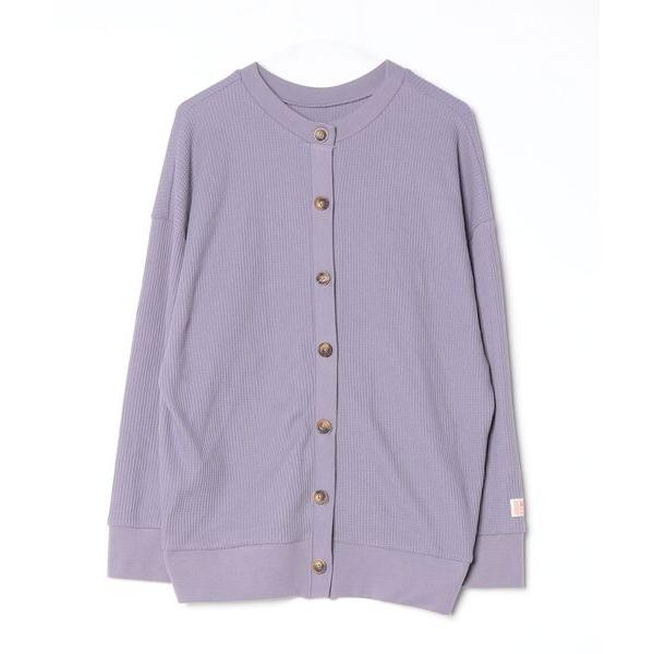 「Java」 カーディガン LARGE パープル レディース