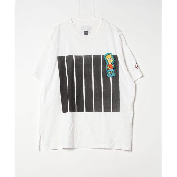 「FACETASM」 半袖Tシャツ「THE SIMPSONSコラボ」 5 ホワイト メンズ