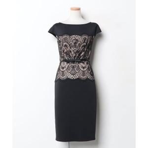 「Tadashi Shoji  」 レースノースリーブワンピース 2 ブラック レディース