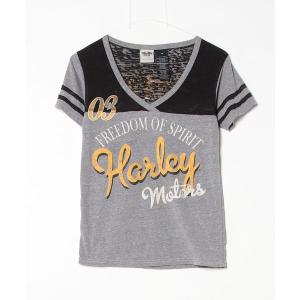 「Harley-Davidson」 半袖Tシャツ 1 グレー レディース