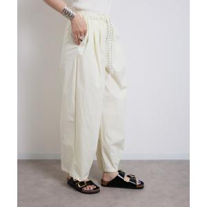 ワイドパンツ パンツ vent blanc  ヴァンブラン  キャンバス タックワイドパンツ レディース メンズ
