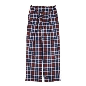 スラックス BRICK-CHECK パンツ メンズ レディース