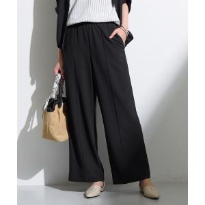 ワイドパンツ パンツ 「接触冷感/防シワ/着る日傘」イージーワイドパンツ レディース