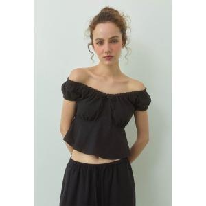 tシャツ Linen Cropped Top /リネンクロップドトップス レディース