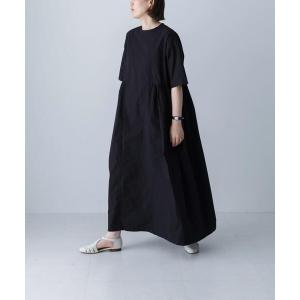 かぐれ 『2サイズ展開』レーヨンモノトーンプリントワンピース