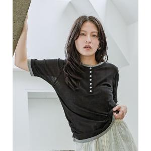 tシャツ 半袖 3カラーレイヤードヘンリー2P SS/1023352 レディース