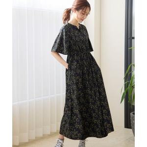 「GLOBAL WORK」 半袖ワンピース M ブラック レディース
