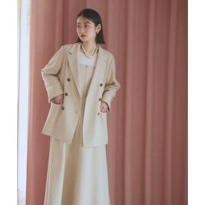 「GLOBAL WORK」 テーラードジャケット LARGE ライトベージュ レディース