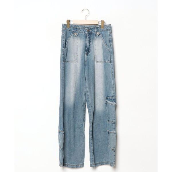 「Java」 デニムパンツ LARGE ブルー レディース