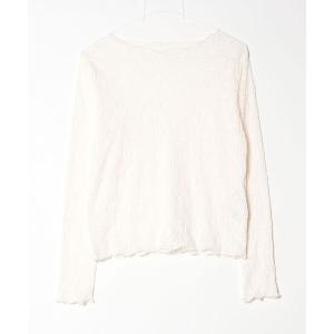 「titivate」 長袖カットソー M アイボリー レディース