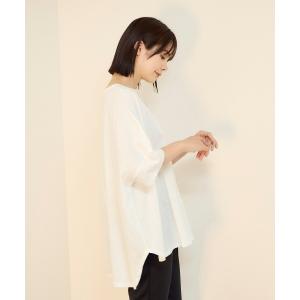 tシャツ 「機能するミニマル服」ポンチョTシャツ レディース