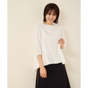 tシャツ 「機能するミニマル服」切替プルオーバー レディース