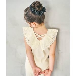 タンクトップ 肌着 「接触冷感」レースフリルトップス キッズ 子供服 女の子