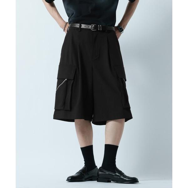 ハーフパンツ ワイドパンツ カーゴパンツ PARACHUTE HALF PANTS/パラシュートハー...