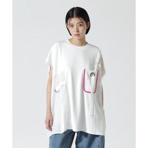 tシャツ 半袖 AULA AILA/アウラアイラ/別注メッシュポケットトップス レディース