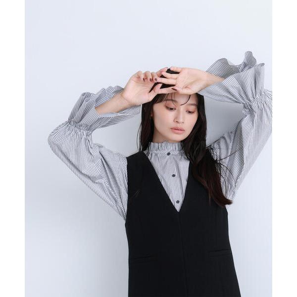 「NATURAL BEAUTY BASIC」 長袖ブラウス FREE ブラック レディース