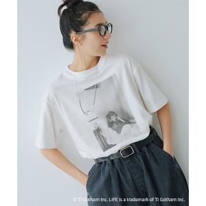「studio CLIP」 半袖Tシャツ BIG(L) ホワイト レディース