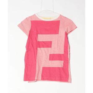 「FENDI」 FFロゴ 半袖Tシャツ 8A ピンク レディース