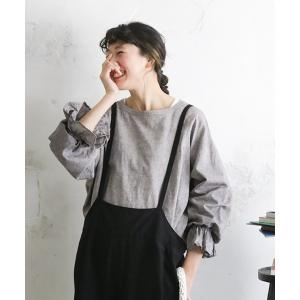 「soulberry」 長袖ブラウス 5L グレー レディース