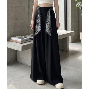 ジーンズ デニム デニムパンツ YUGA　ハイウエスト　ストレートワイドレッグ レディース
