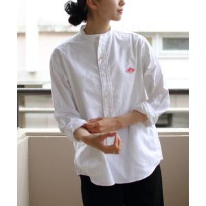 「DANTON」 長袖シャツ 44 ホワイト メンズ