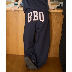 ワイドパンツ スウェットパンツ ジャージ BRO Logo Sweat Pants / BRO ロゴスウェットパンツ メンズ レディース
