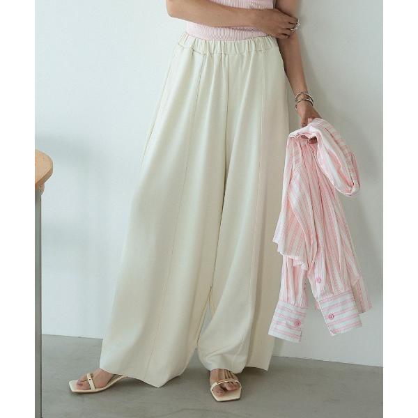 ワイドパンツ パンツ 「低身長/高身長対応 セルフカット可能」「pufe」セルフカットワイドパンツ ...