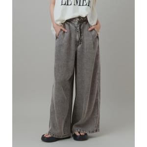 ワイドパンツ ジーンズ デニム デニムパンツ 「接触冷感」デニムバギーパンツ/ 747925 レディース