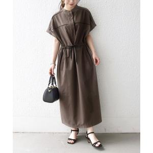 uvカット ワンピース SHIPS any:「防しわ/接触冷感/洗濯機可能」ファンクション パイピング ドロスト ワンピース