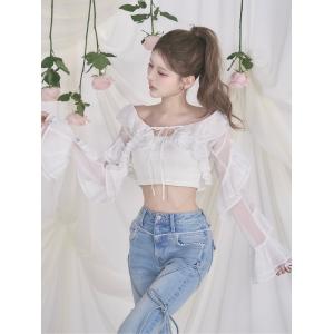 Darich（ダーリッチ） シフォンリボンフレアチュニック レディース