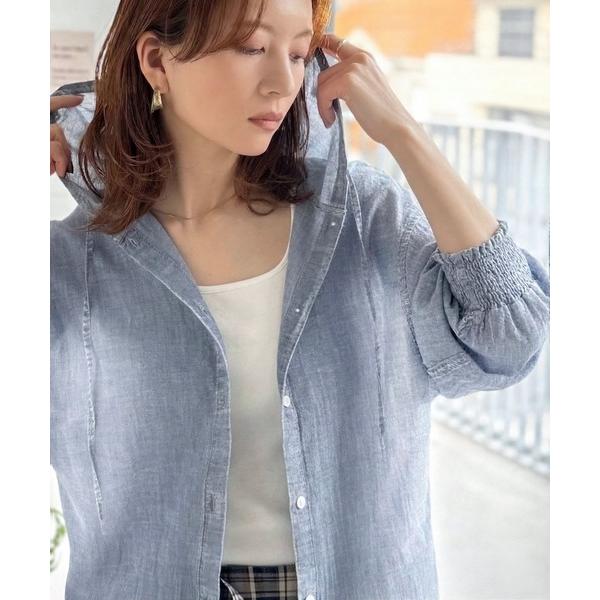 「Java」 長袖ブラウス SMALL ブルー レディース