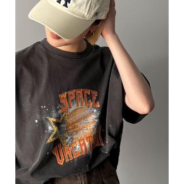 「Java」 半袖Tシャツ MEDIUM グレー レディース