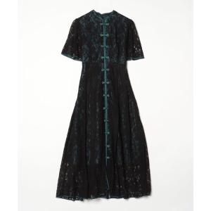 「PAMEO POSE」 半袖ワンピース SMALL ブラック系その他 レディース
