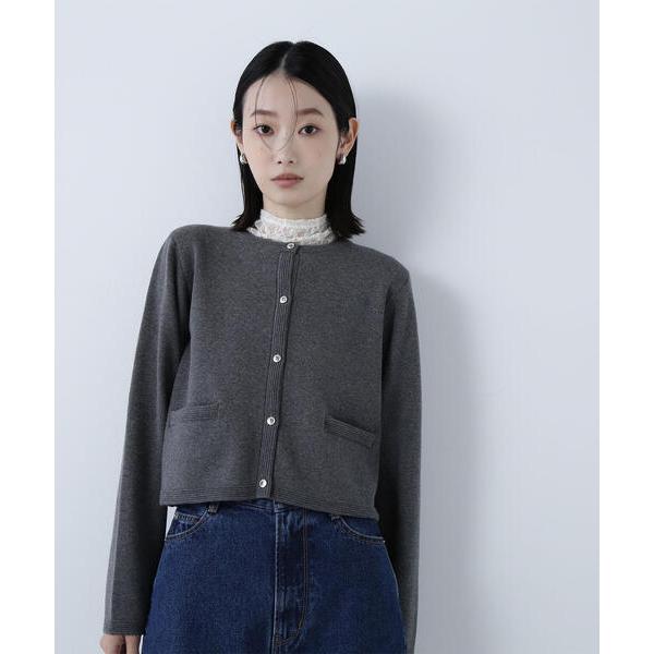 「NATURAL BEAUTY BASIC」 ニットカーディガン FREE グレー系その他 レディー...