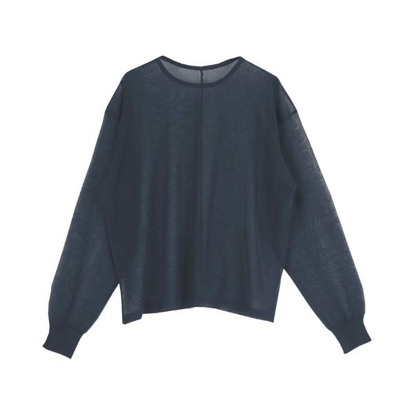 「titivate」 長袖カットソー S ネイビー レディース