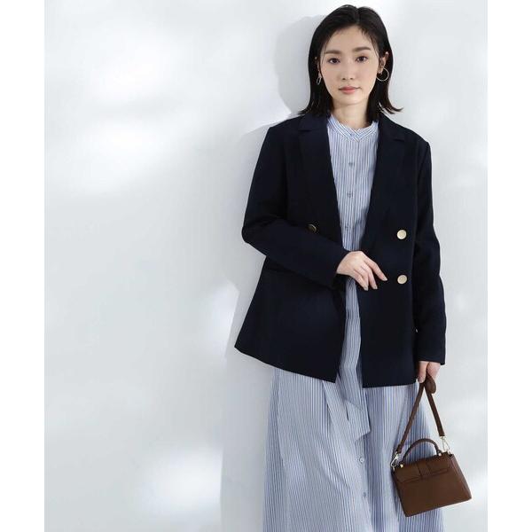 「NATURAL BEAUTY BASIC」 テーラードジャケット MEDIUM ネイビー レディー...