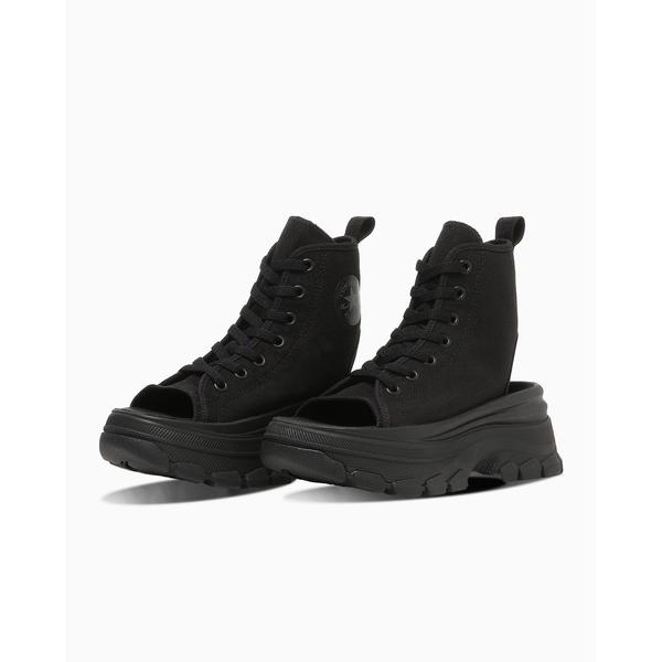「CONVERSE ALL STAR」 フラットサンダル 4 ブラック レディース