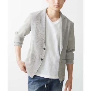 「MK MICHEL KLEIN HOMME 」 テーラードジャケット 48 ライトグレー メンズ