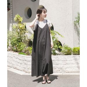 「ITEMS URBANRESEARCH」 コンビワンピース FREE ブラック レディース