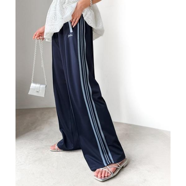 「Java」 パンツ MEDIUM ネイビー レディース