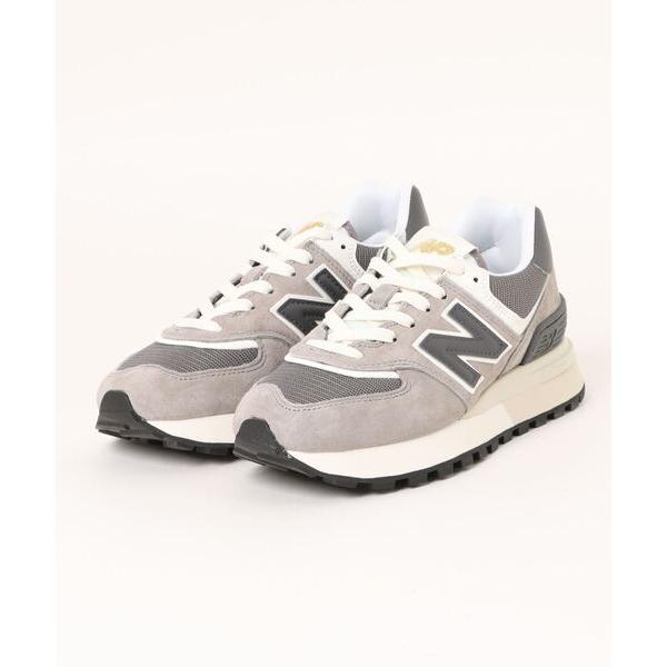 「New Balance」 ローカットスニーカー 24.0cm グレー メンズ