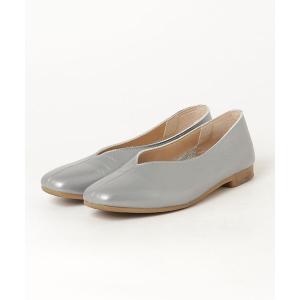 「L'avenue」 フラットパンプス 23 シルバー レディース