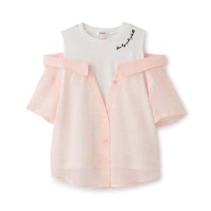 ブラウス シャツ 肩あきシアーチェックドッキングシャツ キッズ 子供服 女の子｜ZOZOTOWN Yahoo!店